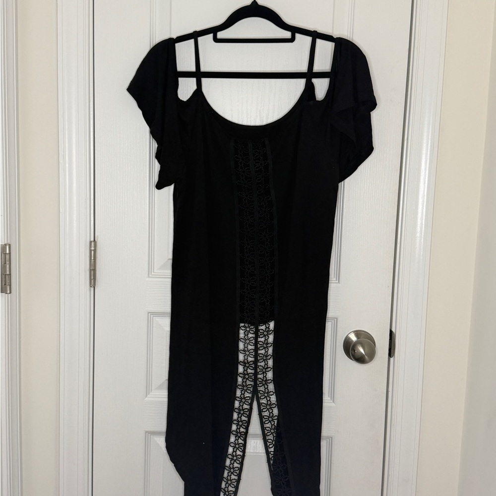 SHEIN Black Curve Tunic size xl